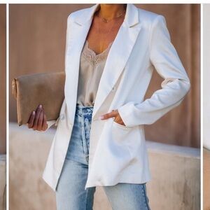 Vici Jonelle Pocketed Satin Blazer NWT Sz XL